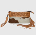 Dusty Trails Cowhide Clutch